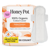 The Honey Pot Company empaque frontal muestra 56 toallas para protección segura