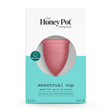 The Honey Pot copa frontal talla 2 mostrando forma y boca cómoda