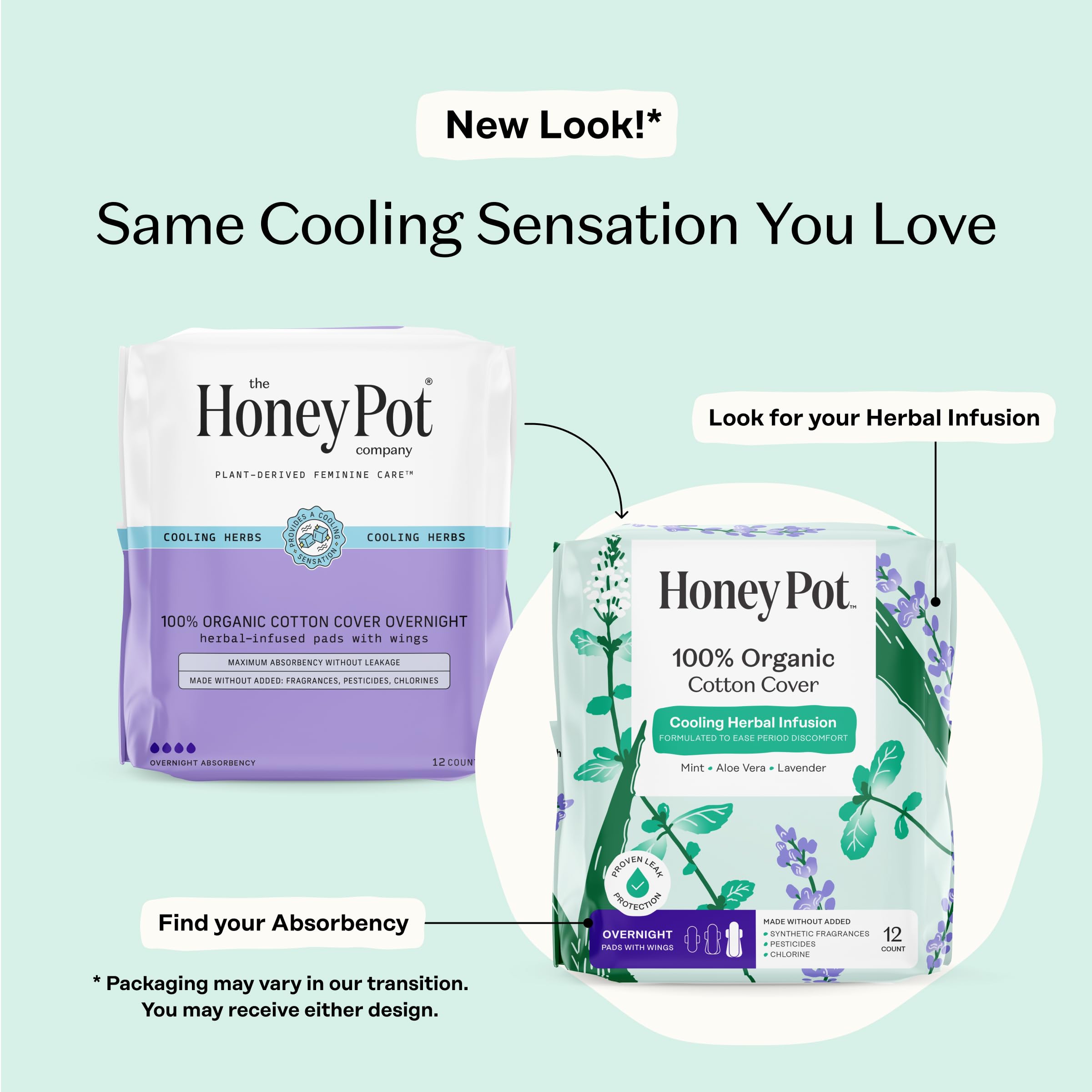 The Honey Pot Company detalle de alas que asegura ajuste estable y evita desplazamientos