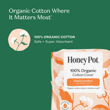 The Honey Pot Company detalle de cubierta de algodón orgánico suave
