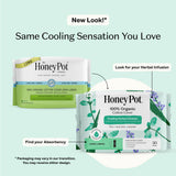The Honey Pot Company primer plano de la textura de algodón orgánico, suavidad para la piel