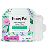The Honey Pot Company paquete frontal mostrando 80 unidades y beneficios