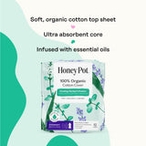 The Honey Pot Company corte del núcleo absorbente mostrando alta capacidad de retención