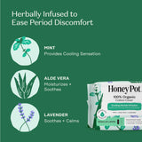 The Honey Pot Company pantyliner en mano destacando comodidad y discreción