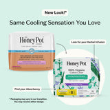 The Honey Pot Company toalla con alas colocada para mostrar fijación y seguridad