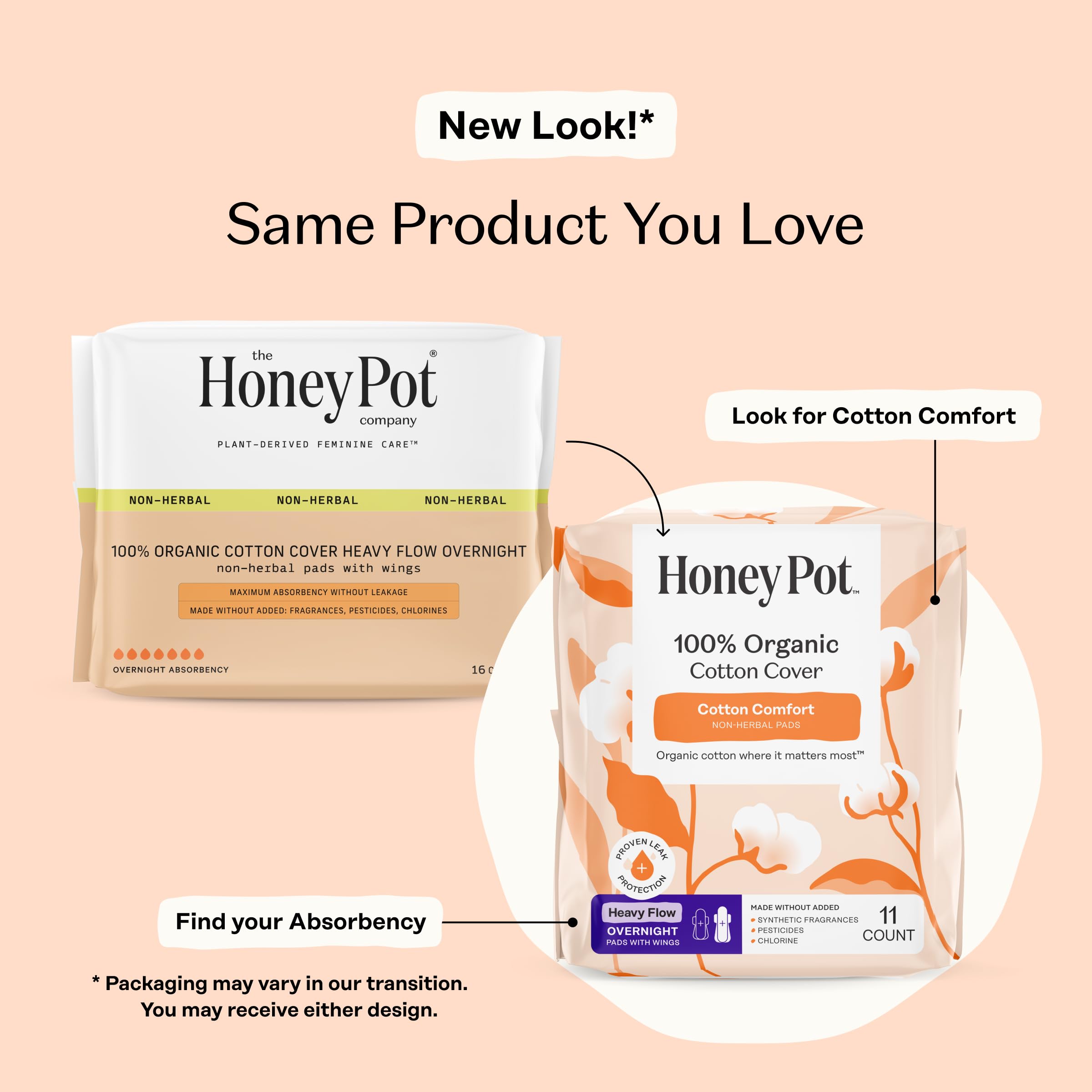 The Honey Pot Company toalla extendida mostrando forma y cobertura
