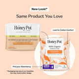 The Honey Pot Company toalla extendida mostrando forma y cobertura