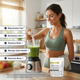 The Intelligent Health envase comparado con mano para mostrar tamaño y porciones