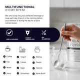 The Intelligent Health batido matutino con polvo, cómodo para la rutina diaria