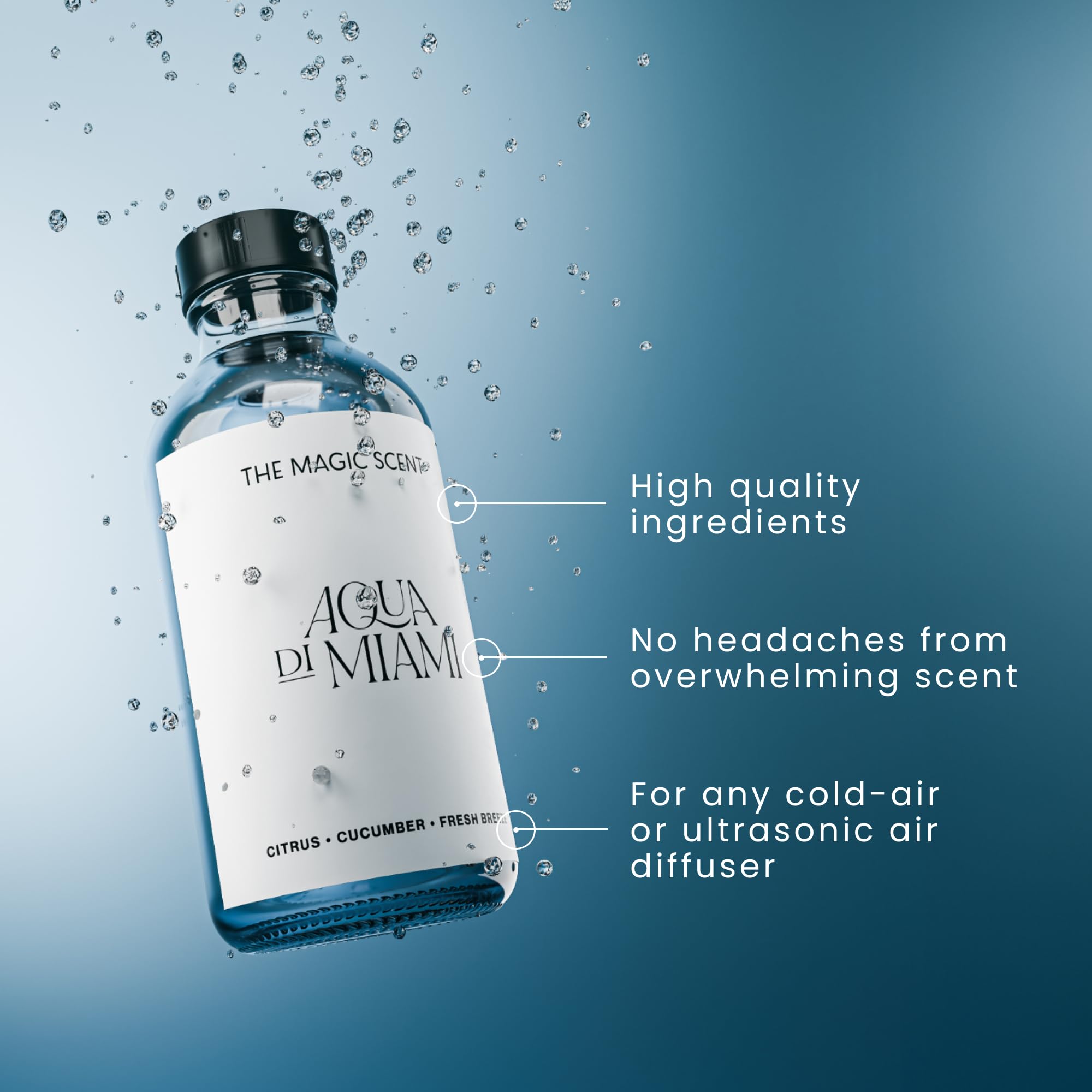 THE MAGIC SCENT textura del aceite en gotero, pureza y fácil dosificación