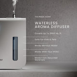 The Magic Scent boquilla en primer plano que destaca ajuste para uso portátil y HVAC