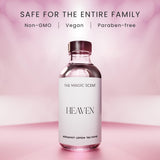 THE MAGIC SCENT etiqueta en detalle indicando notas y calidad premium