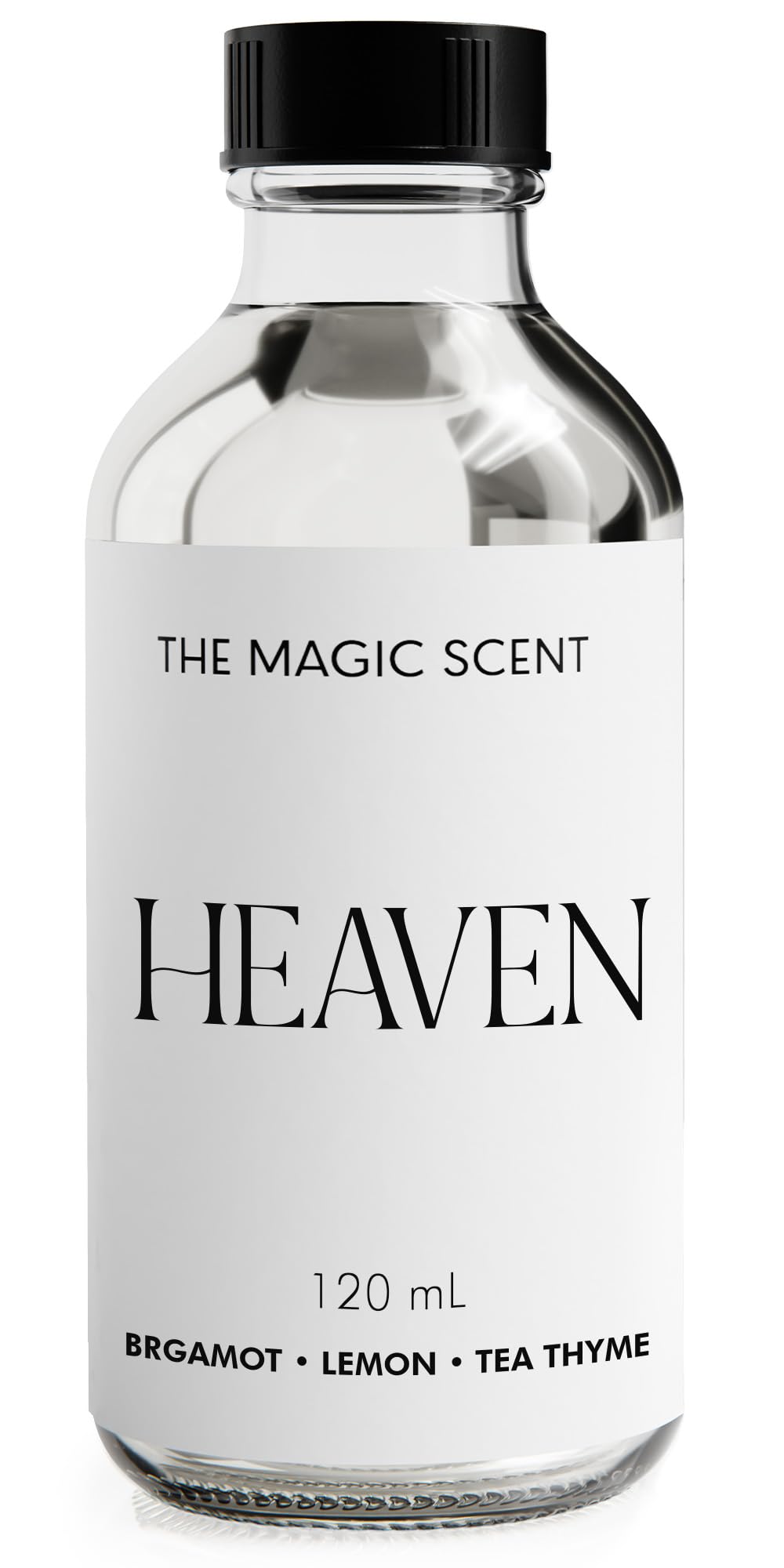The Magic Scent botella frontal 120 ml mostrando diseño elegante y beneficio aromático