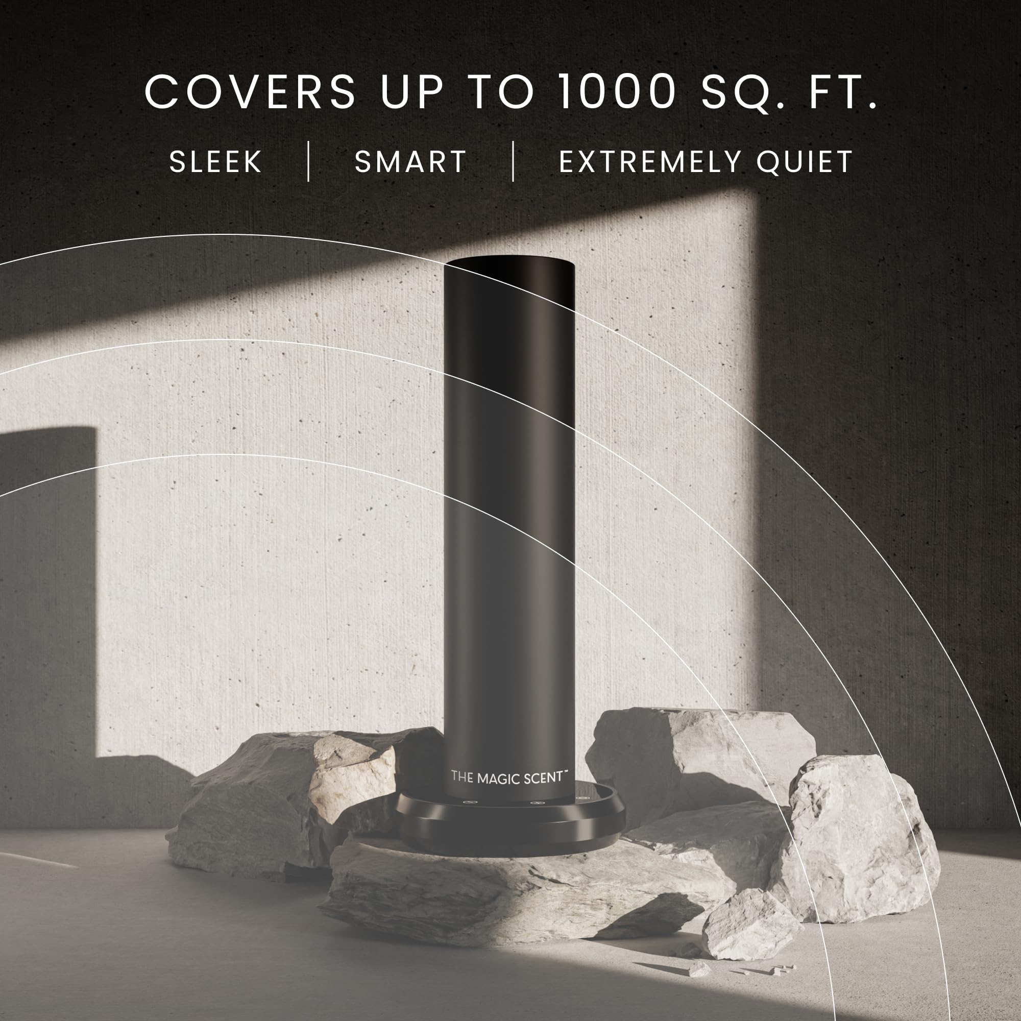 The Magic Scent panel con botones control preciso de intensidad