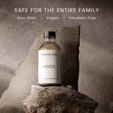 THE MAGIC SCENT detalle del frasco Santal y tapón que sugiere calidad premium