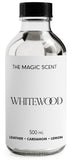 THE MAGIC SCENT frasco frontal mostrando etiquetado elegante y beneficio de lujo
