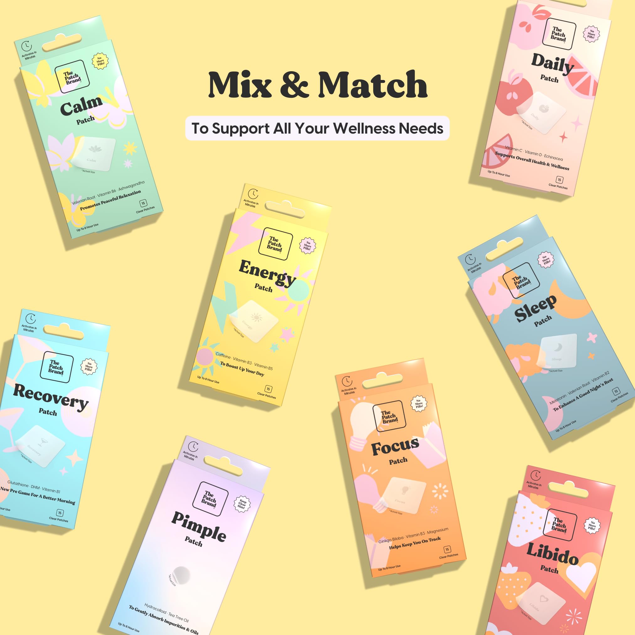 The Patch Brand parche salpicado con agua demostrando resistencia