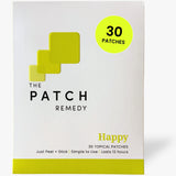 The Patch Remedy empaque frontal claro mostrando 30 parches y conveniencia