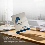 The Patch Remedy detalle de textura del parche que ilustra material delgado y flexible