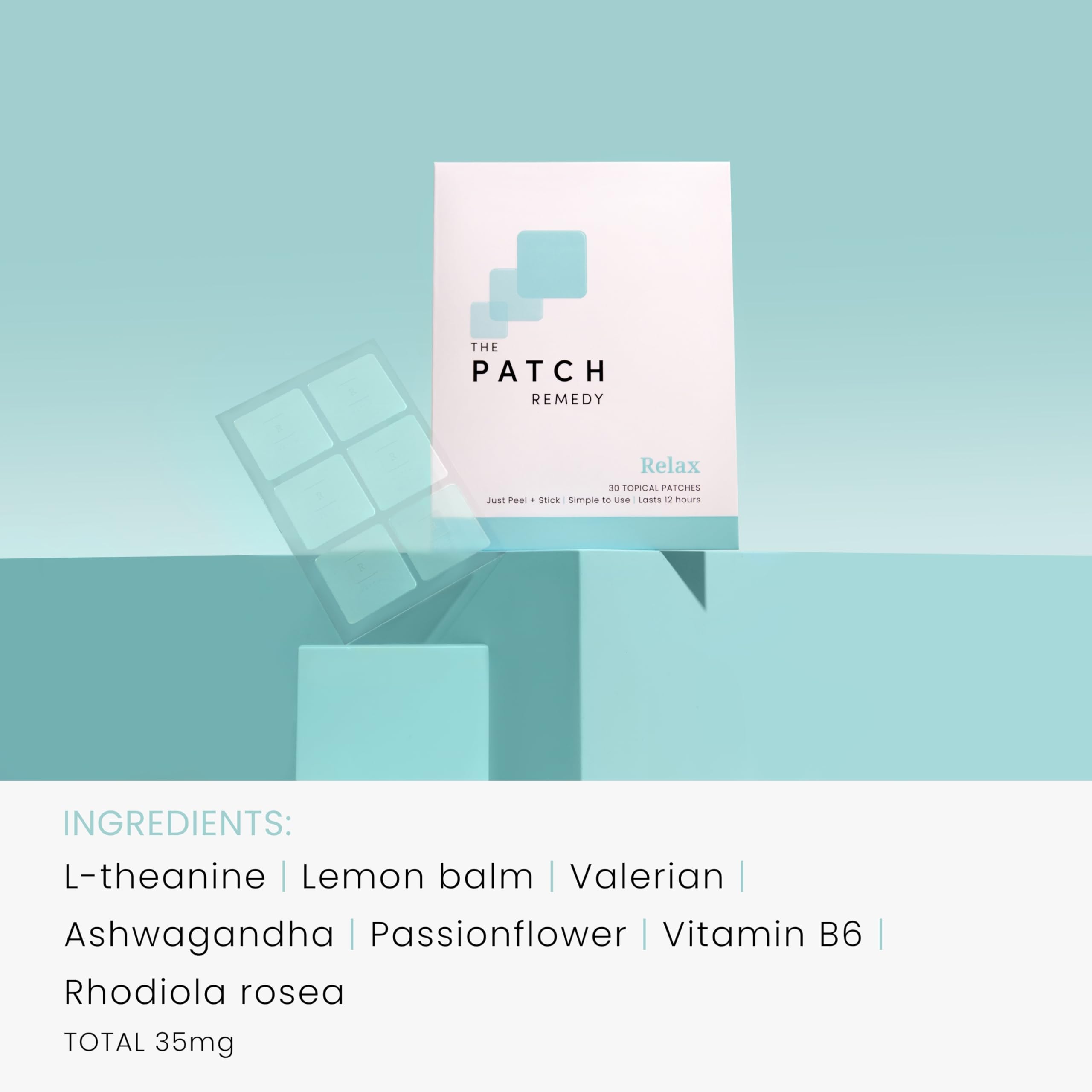 The Patch Remedy parche aplicado en brazo para uso diario cómodo