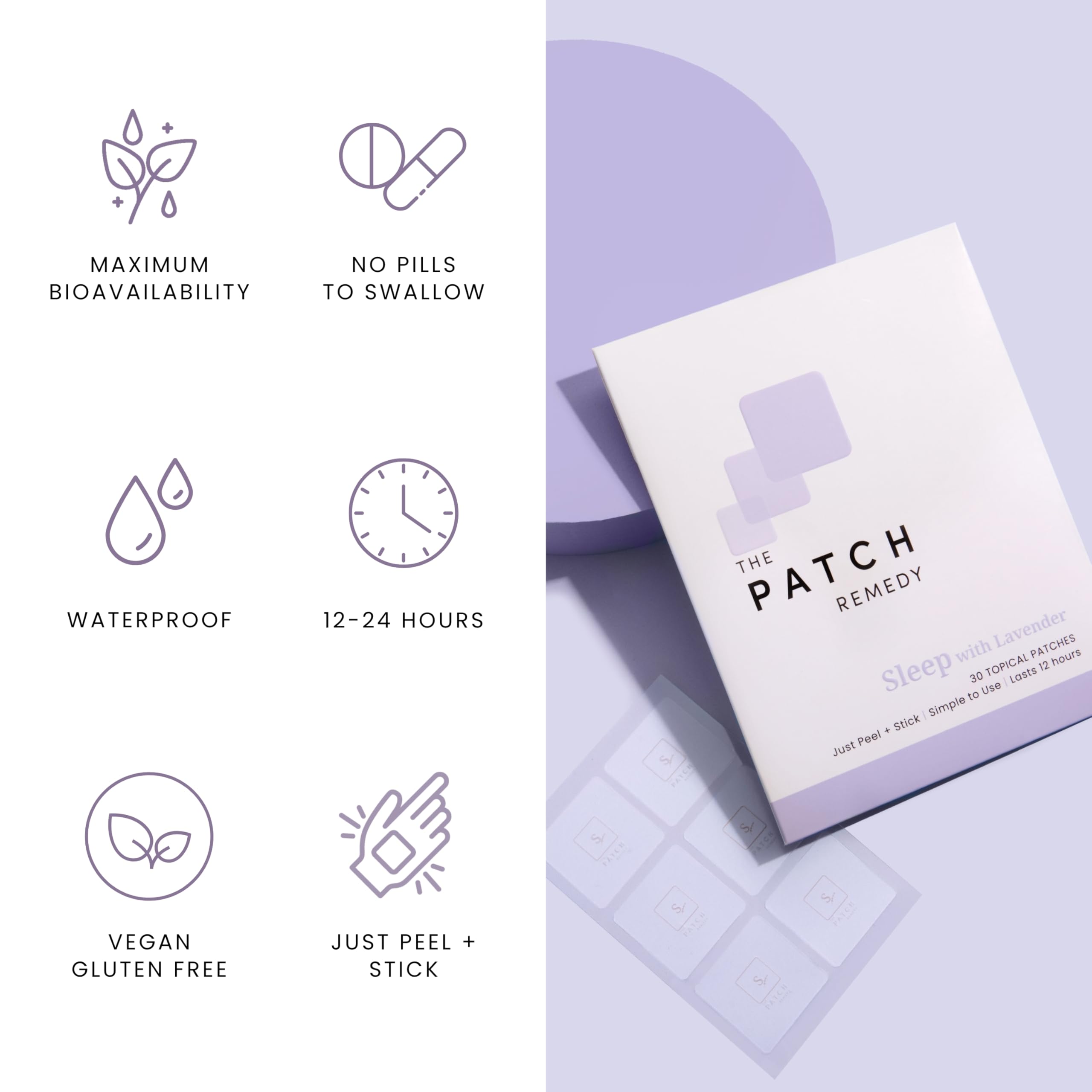 The Patch Remedy etiqueta con ingredientes clave para transparencia informativa
