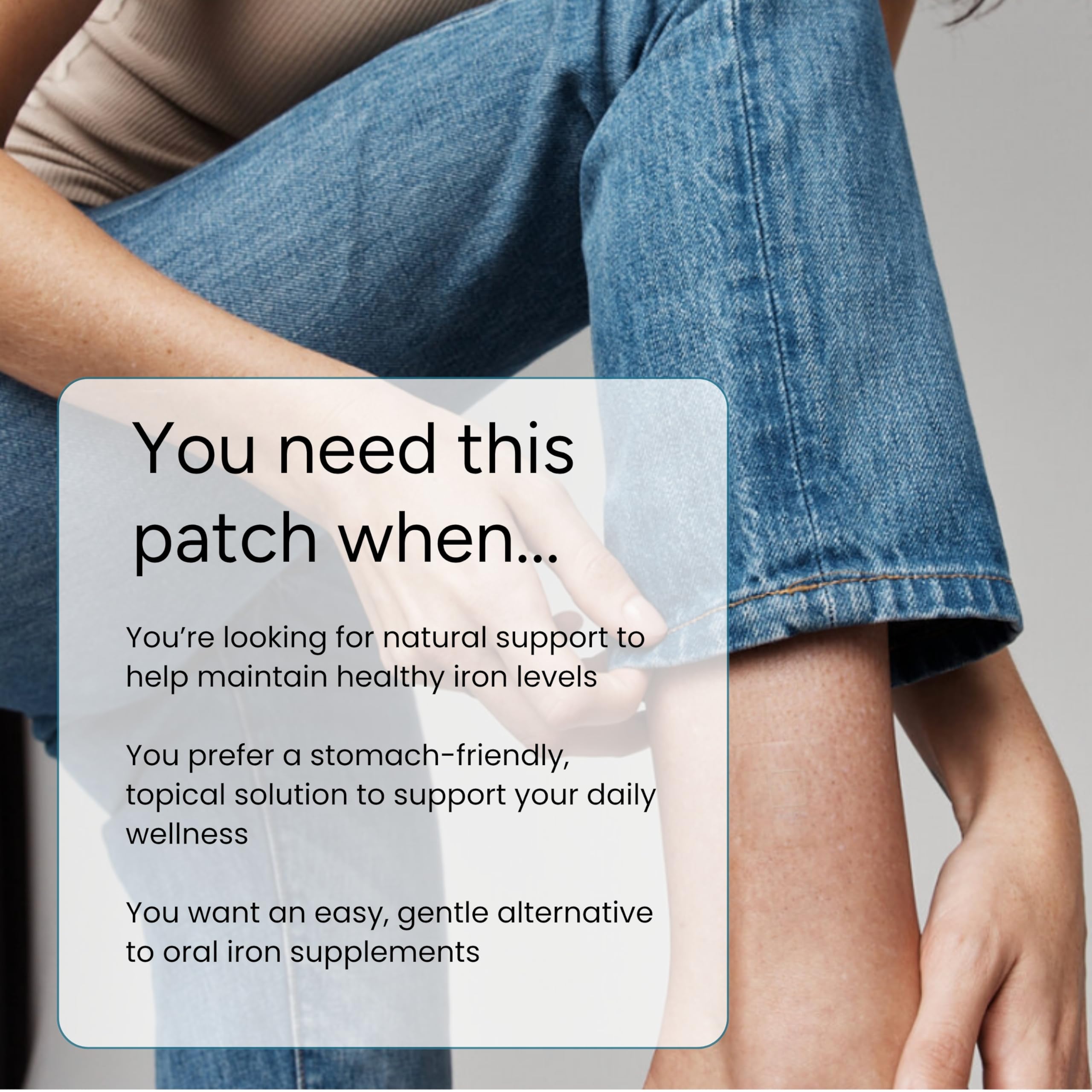 The Patch Remedy parche junto a regla para mostrar tamaño compacto