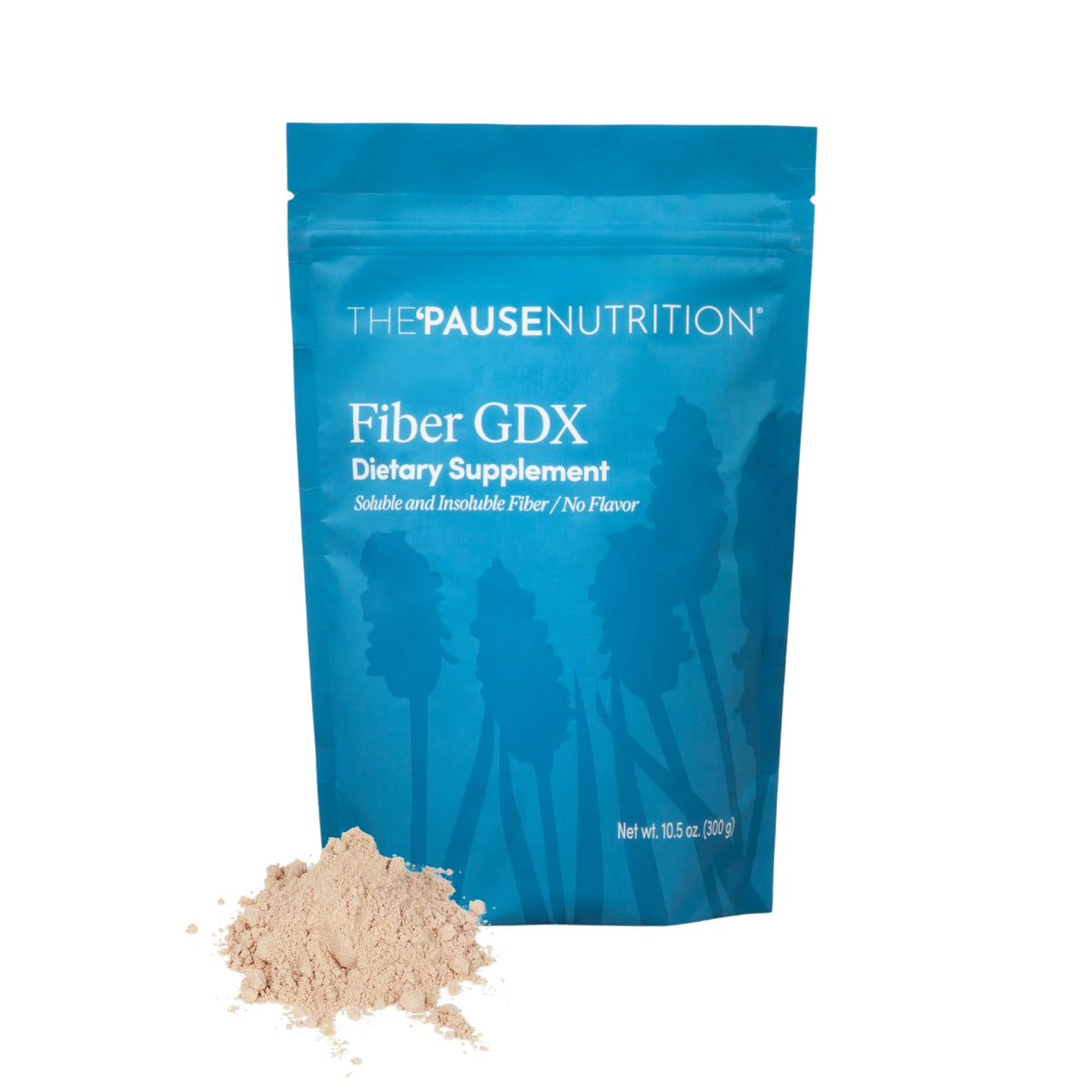 The 'Pause Life envase frontal mostrando Fiber GDX y claridad del producto