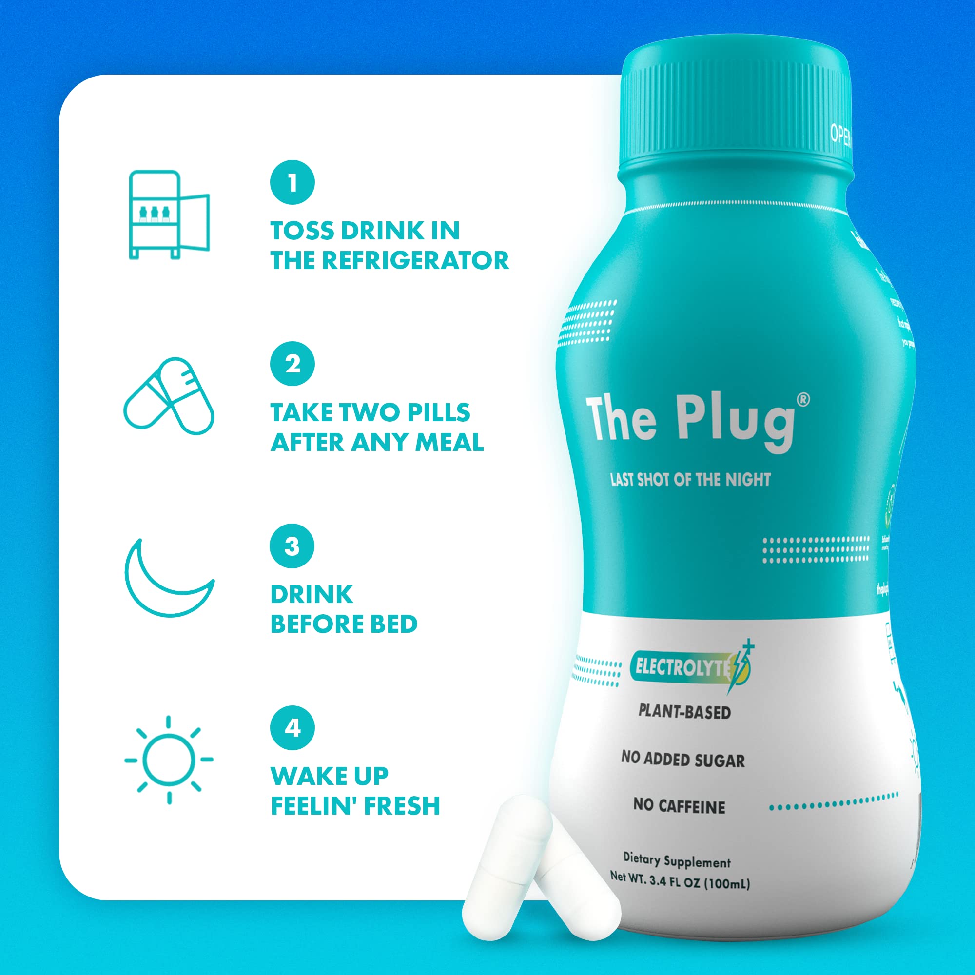 The Plug etiqueta con certificaciones kosher sin gluten sin OGM