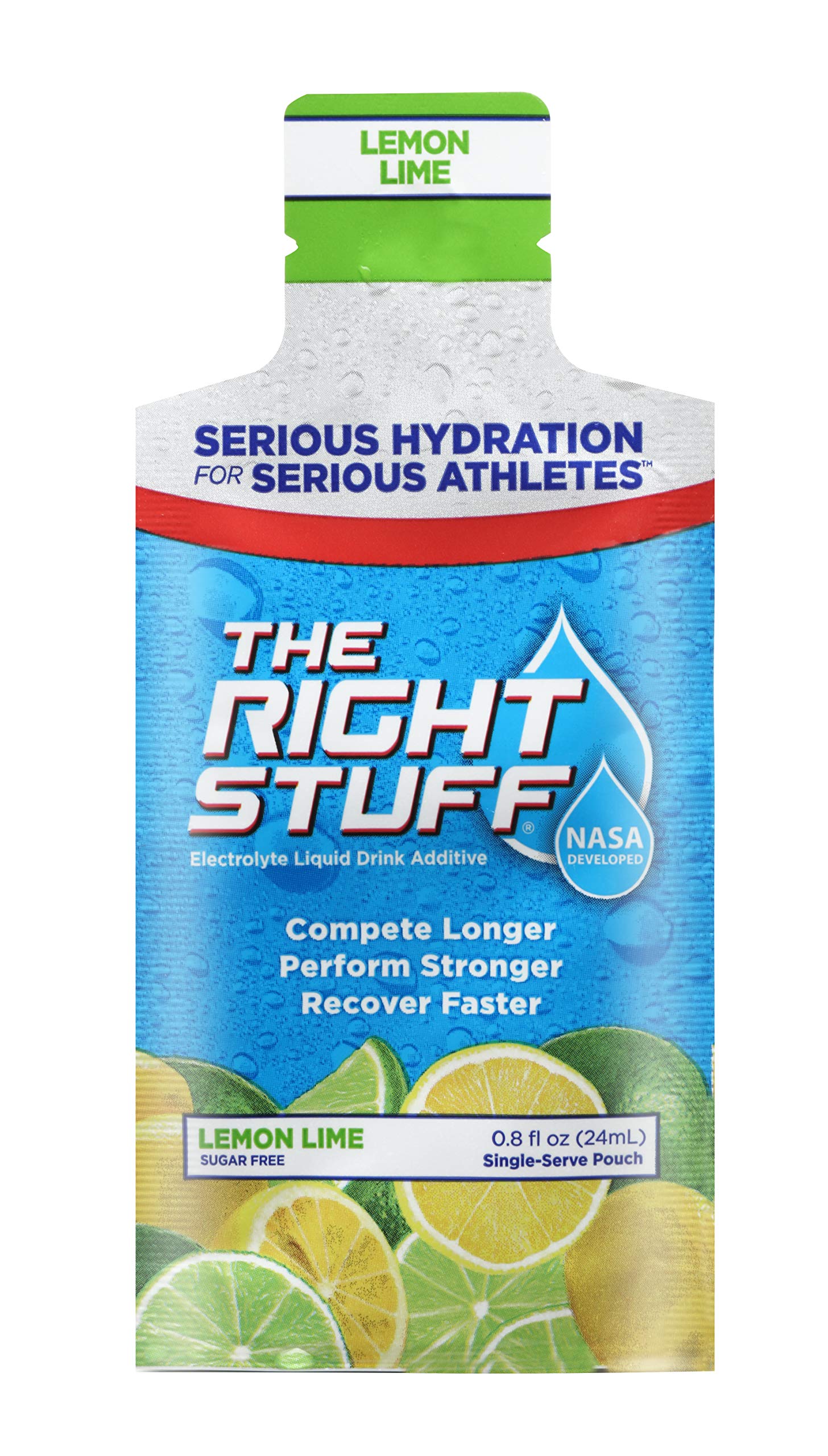 The Right Stuff sobre abierto con líquido para mezcla, fácil disolución