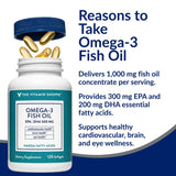 The Vitamin Shoppe cápsula abierta mostrando aceite y frescura preservada