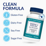 The Vitamin Shoppe softgels en mano para comparar tamaño y facilidad