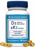 The Vitamin Shoppe frasco delantero mostrando 60 cápsulas y beneficios claros