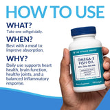 The Vitamin Shoppe etiqueta con información de EPA DHA y pureza