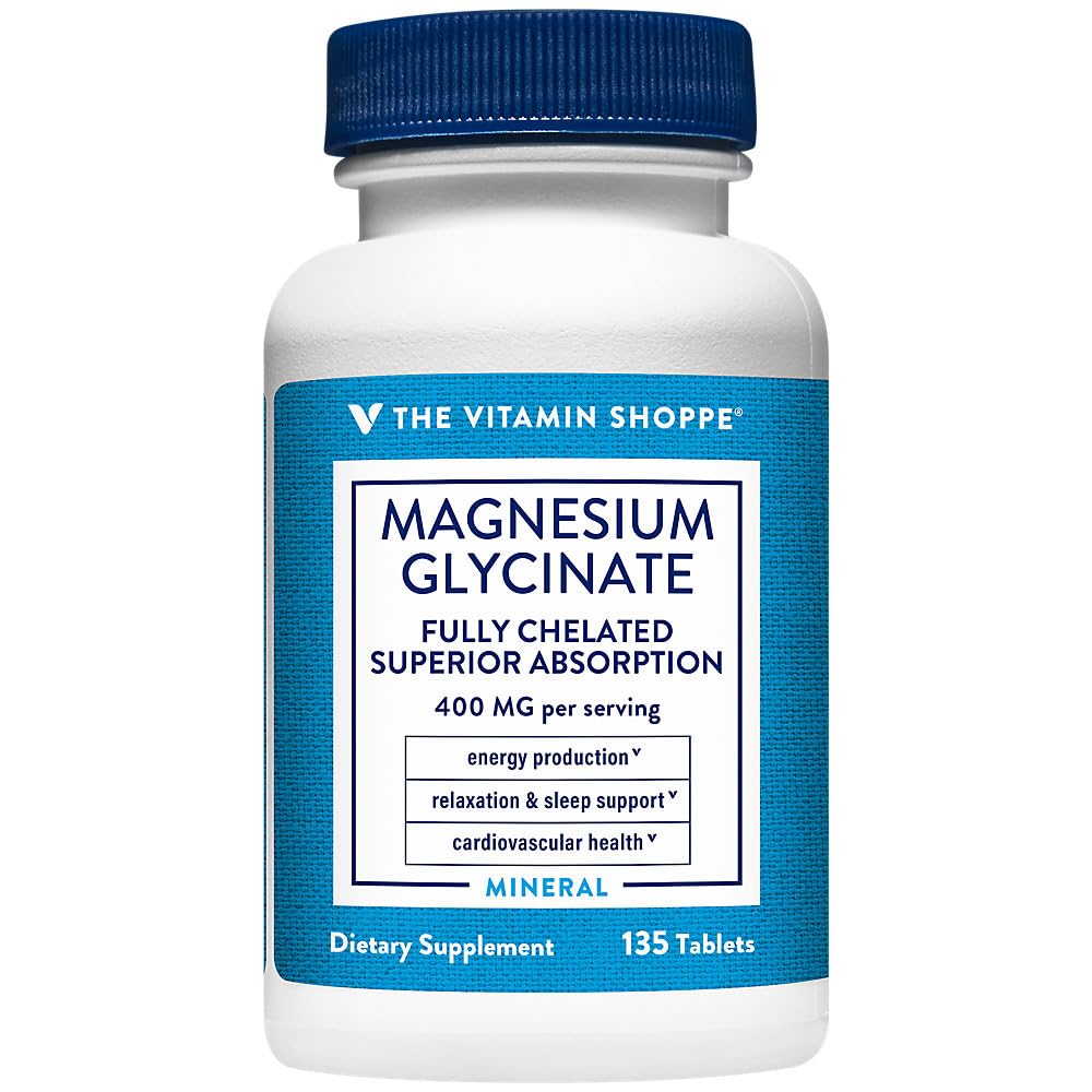 The Vitamin Shoppe envase frontal mostrando 135 comprimidos y conveniencia diaria
