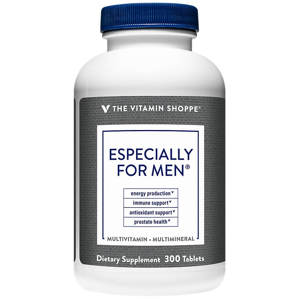 The Vitamin Shoppe frente del envase mostrando 300 tabletas y beneficios diarios