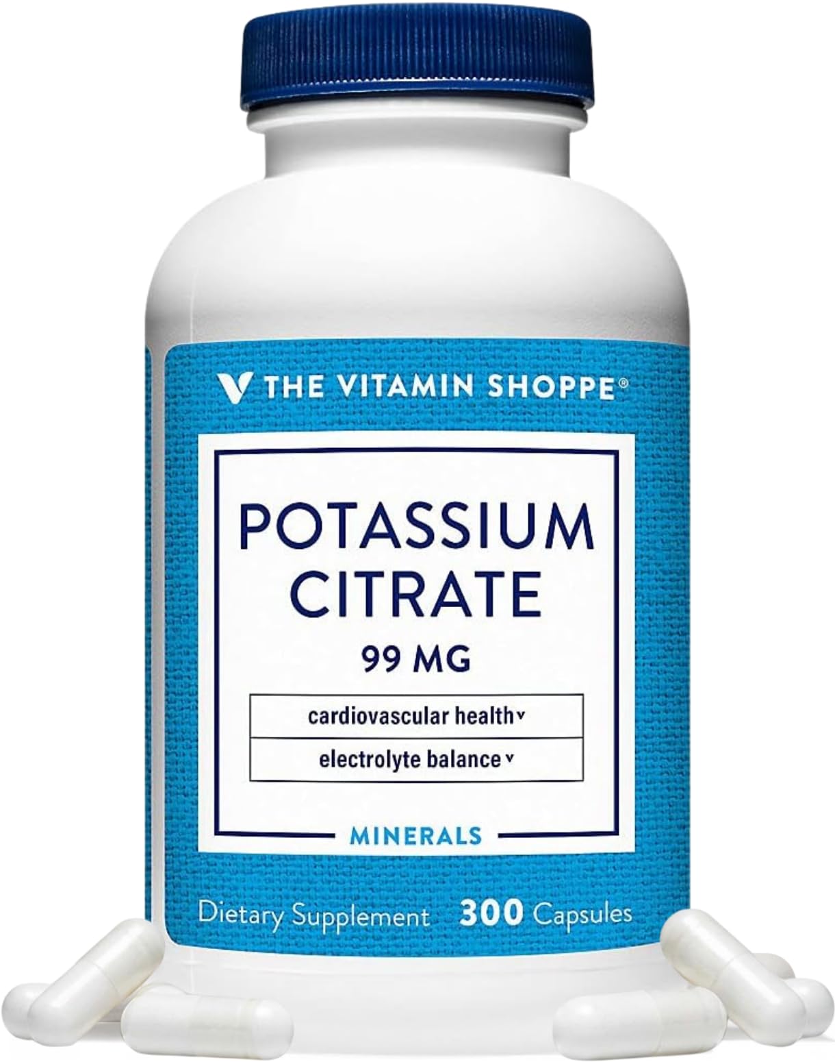 The Vitamin Shoppe envase frontal mostrando 300 cápsulas y dosis clara