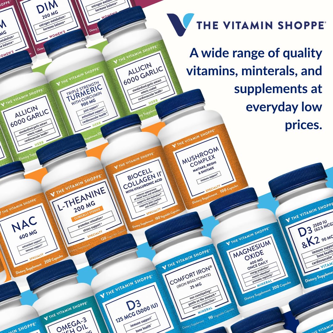 The Vitamin Shoppe cúrcuma y pimienta negra juntos mostrando mejor absorción