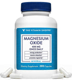 The Vitamin Shoppe envase frontal mostrando 200 cápsulas y beneficio de aporte diario