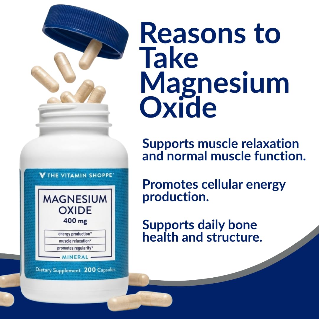 The Vitamin Shoppe etiqueta nutricional legible con información clara de magnesio