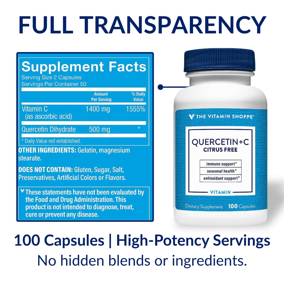The Vitamin Shoppe sello de calidad cGMP y pruebas de terceros en el envase