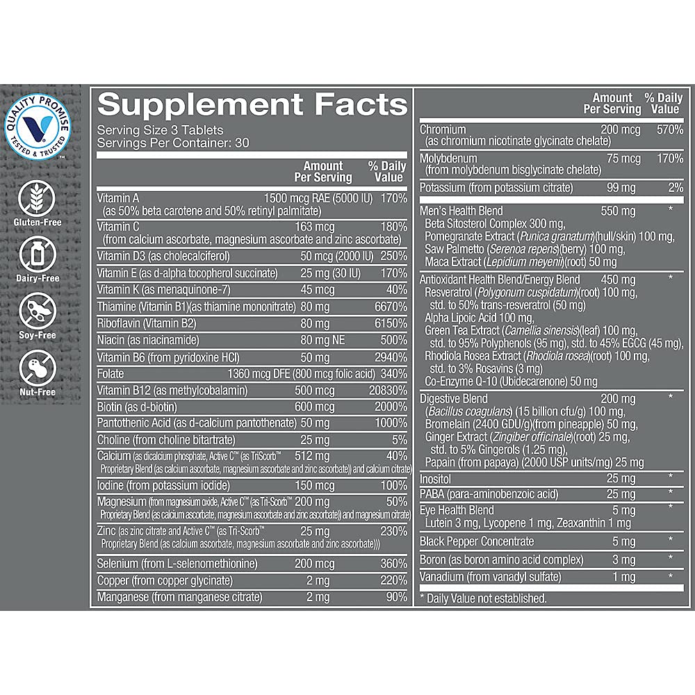The Vitamin Shoppe tableta en mano mostrando tamaño y dosis práctica para uso diario
