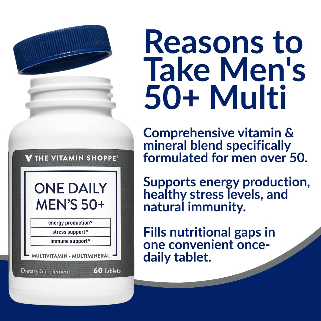 The Vitamin Shoppe tabletas en mano mostrando tamaño práctico diario