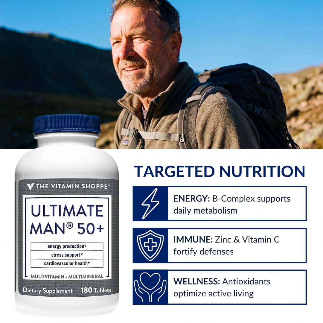 The Vitamin Shoppe mano sosteniendo tableta, ilustra uso diario sencillo