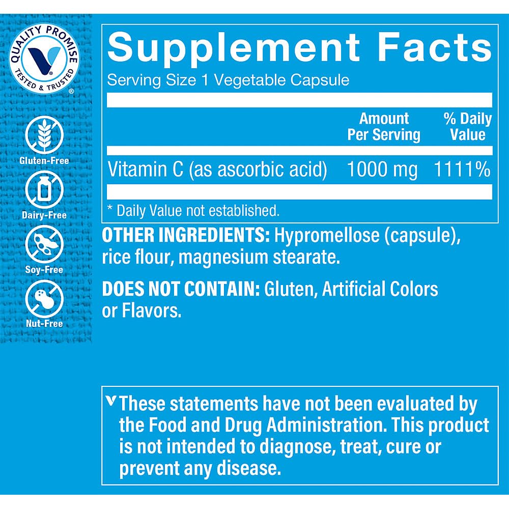 The Vitamin Shoppe detalle de cápsula que resalta dosificación y facilidad de uso