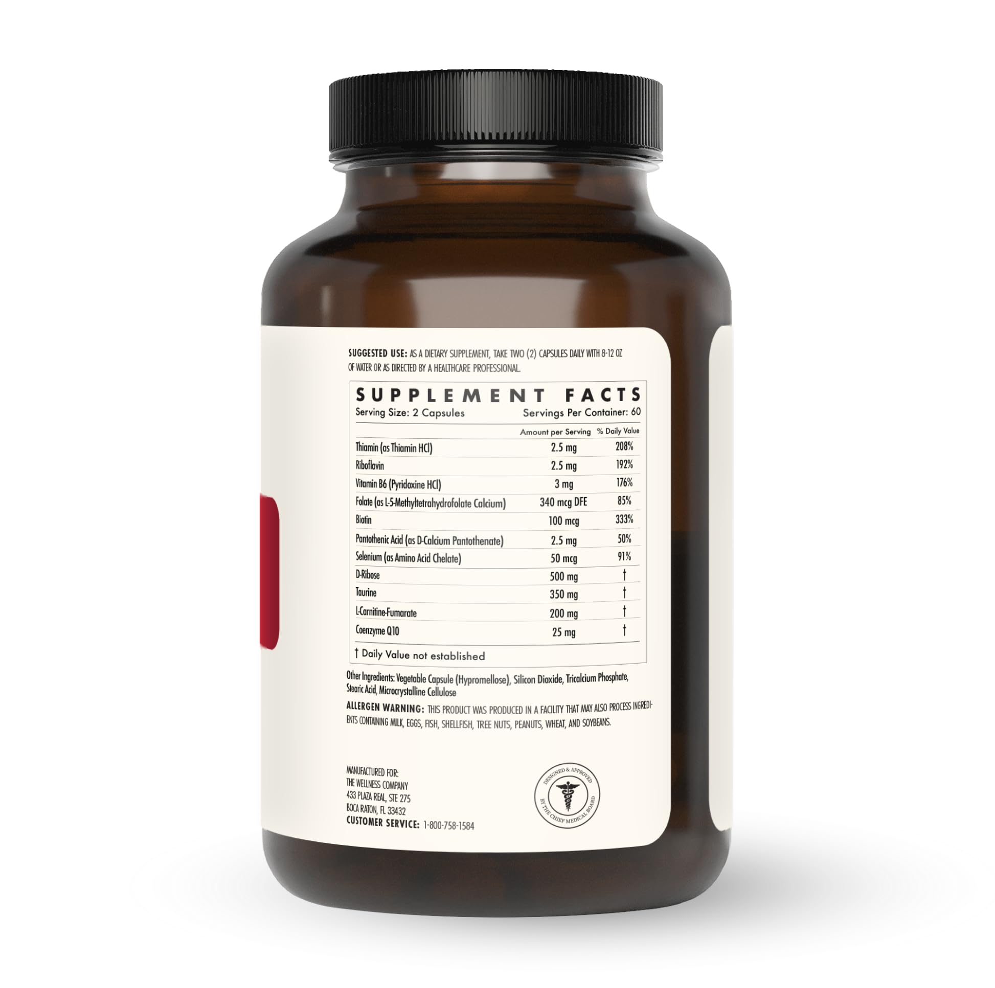 The Wellness Company ingredientes remolacha y uva destacando apoyo al flujo sanguíneo
