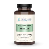 The Wellness Company Mind Lift vista frontal del envase y beneficios de enfoque