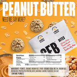 The GFB detalle de etiqueta con certificaciones sin gluten y vegan, confianza