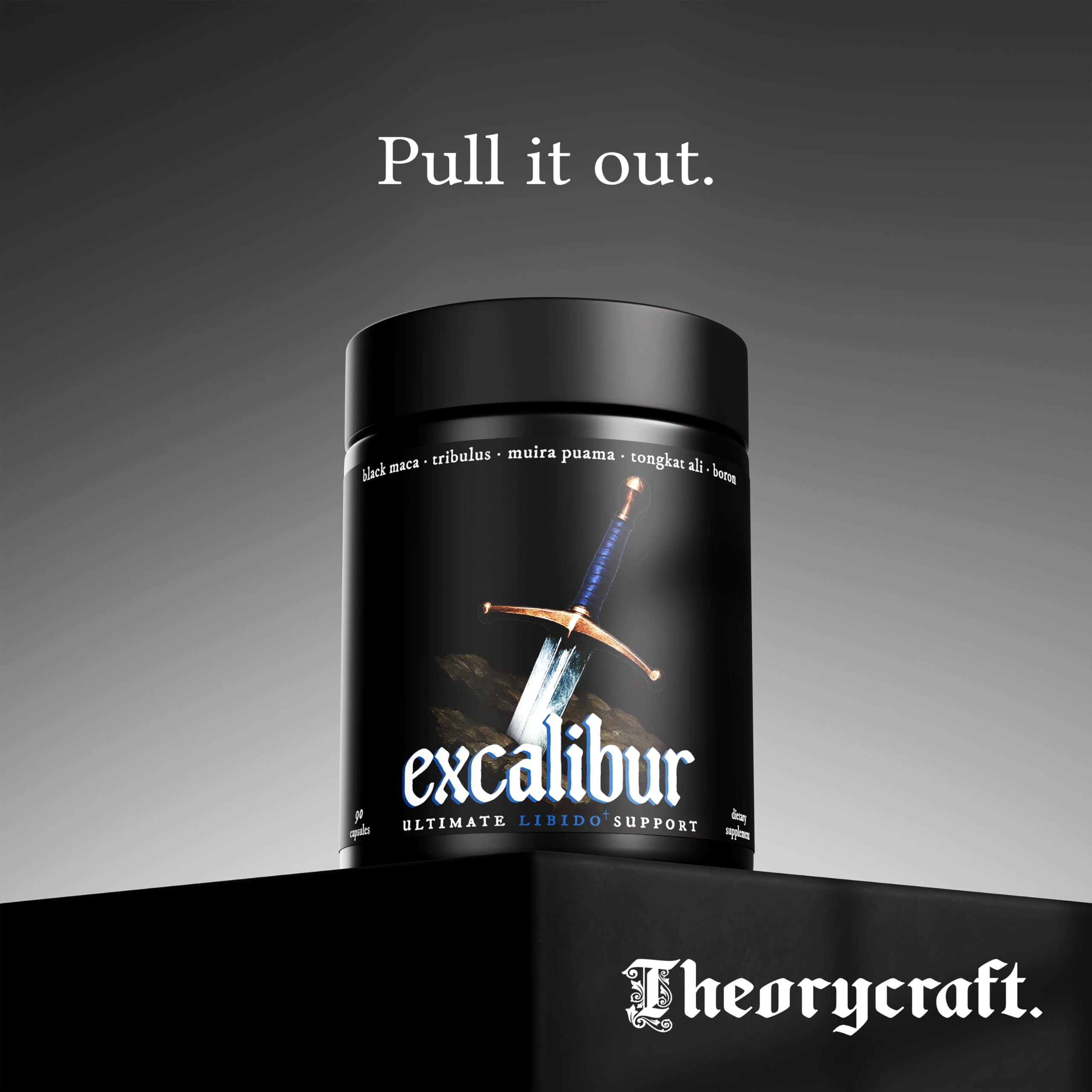 Capsula de Excalibur en primer plano mostrando textura y fácil ingestión con beneficio