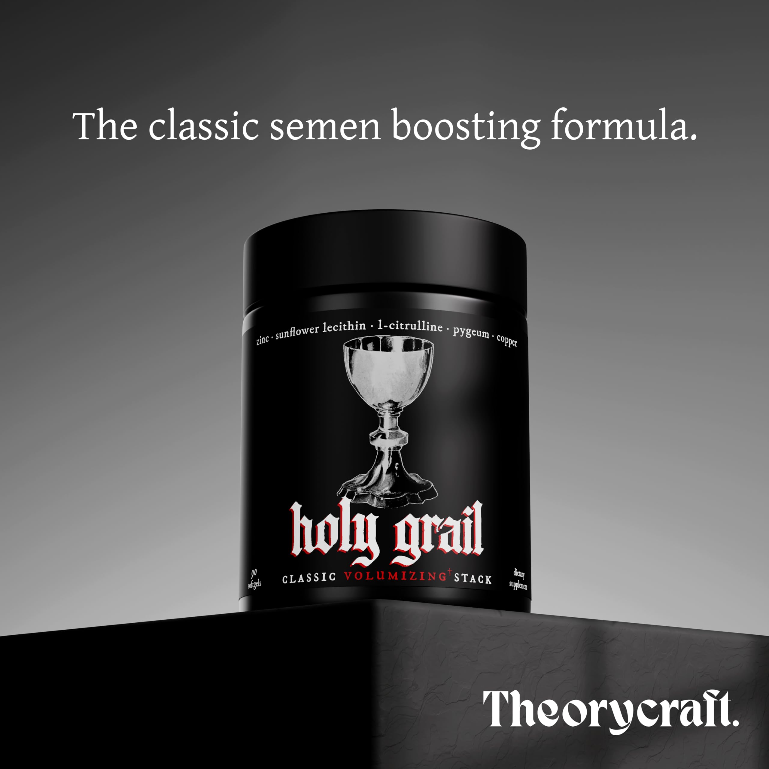 Theorycraft cápsula softgel en primer plano destaca absorción mejorada