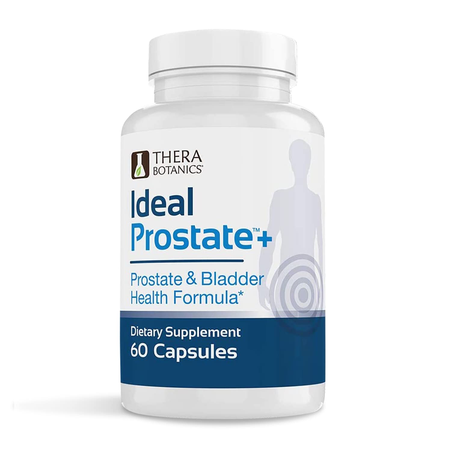 Therabotanics Ideal Prostate Plus vista frontal y beneficio apoyo prostático